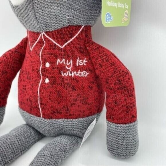 My 1st Winter Owl Plush Baby Rattle Toy New - Picture 3 of 8